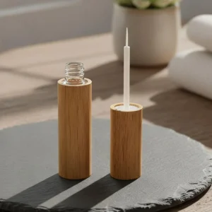 bamboo empty eyeliner tubes with brush