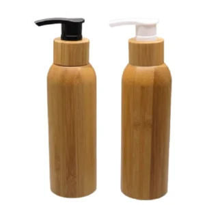 bamboo lotion pump bottle