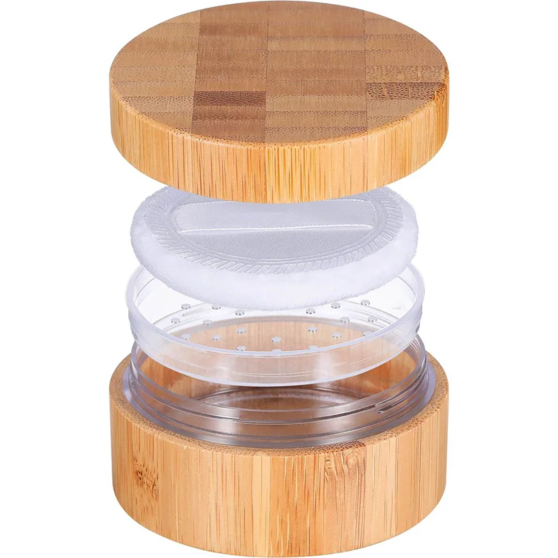 bamboo makeup loose powder box