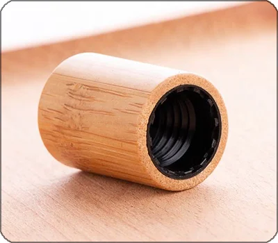 bamboo roller bottle screw top lid