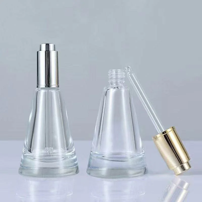 conical glass essence dropper bottle