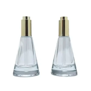 conical glass eye dropper bottle
