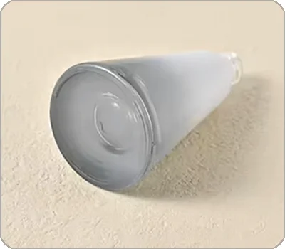 conical triangle shape glass dropper bottle