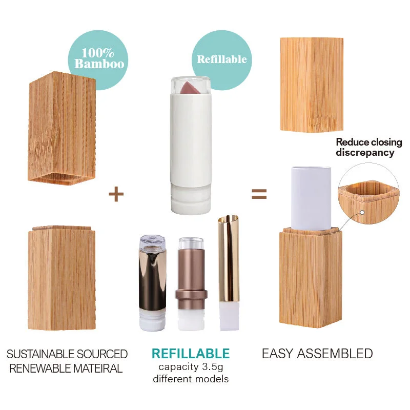 custom bamboo lipstick tubes