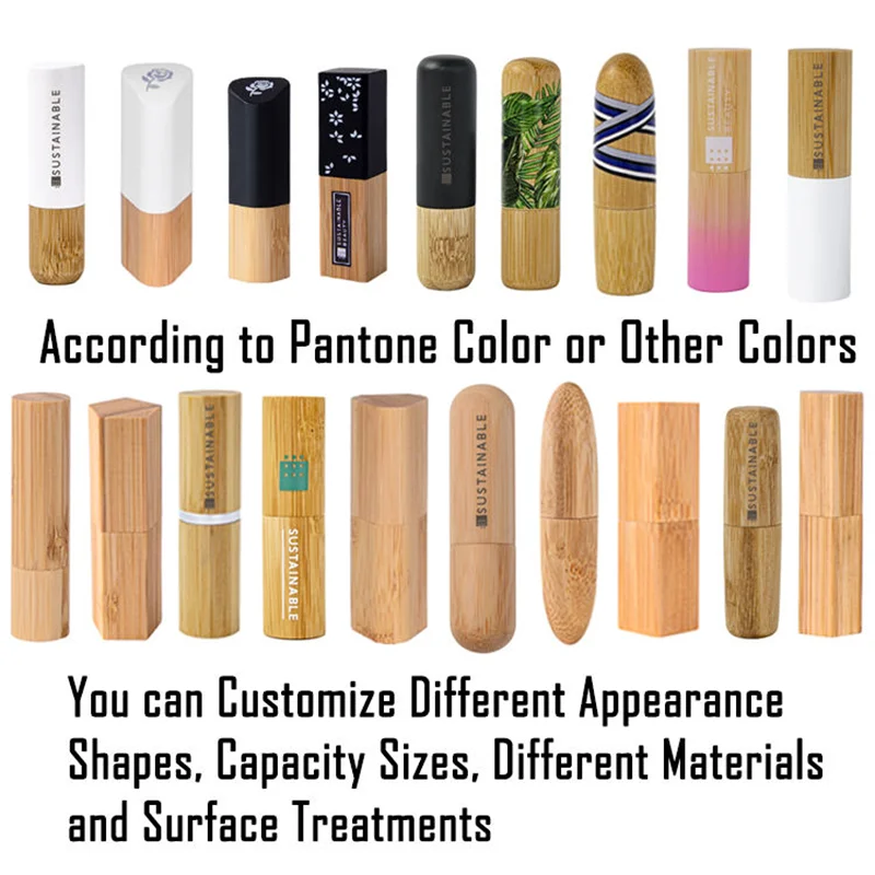 custom bamboo lash serum bottle