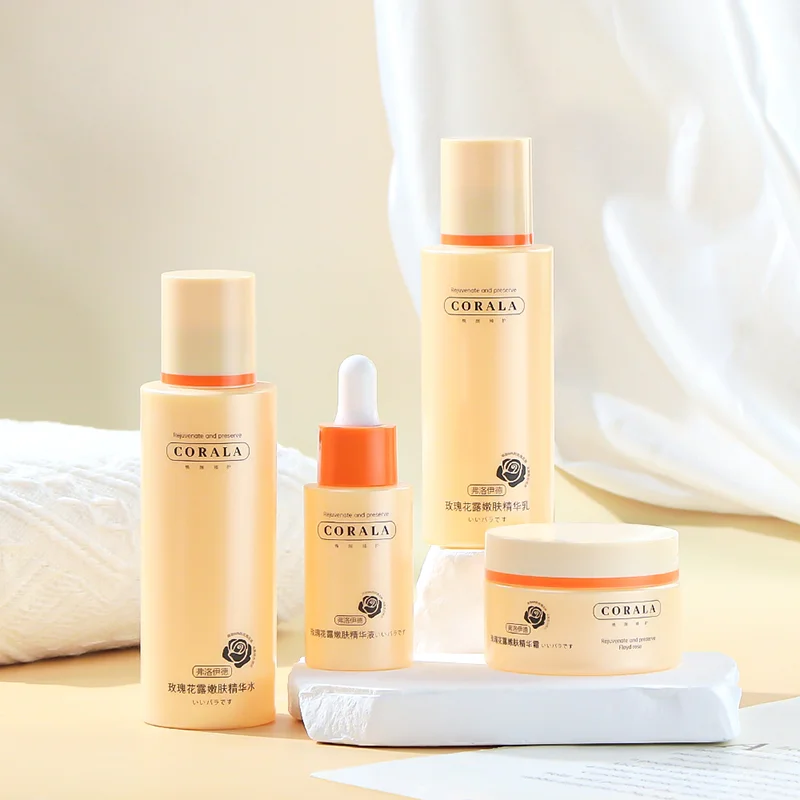 custom yellow skincare bottles and jars