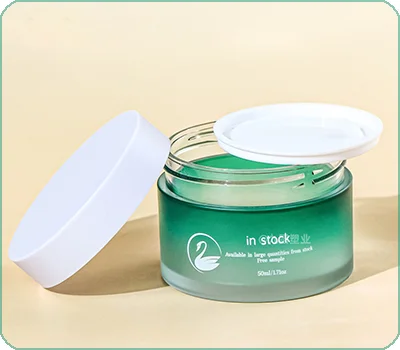 dust-free liner cream jar