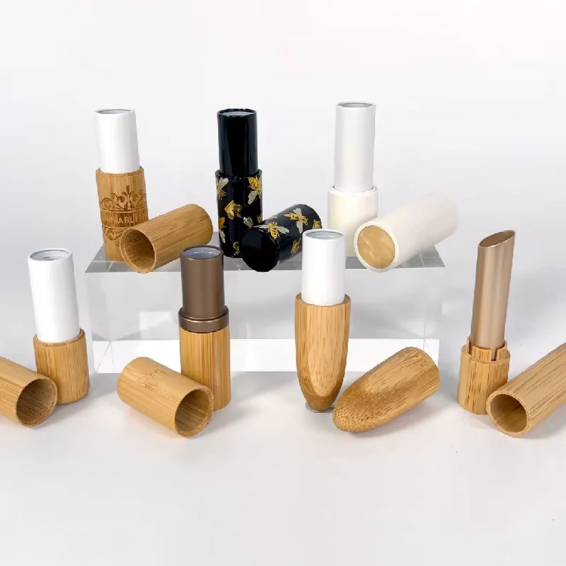 eco-friendly bamboo lipstick tubes