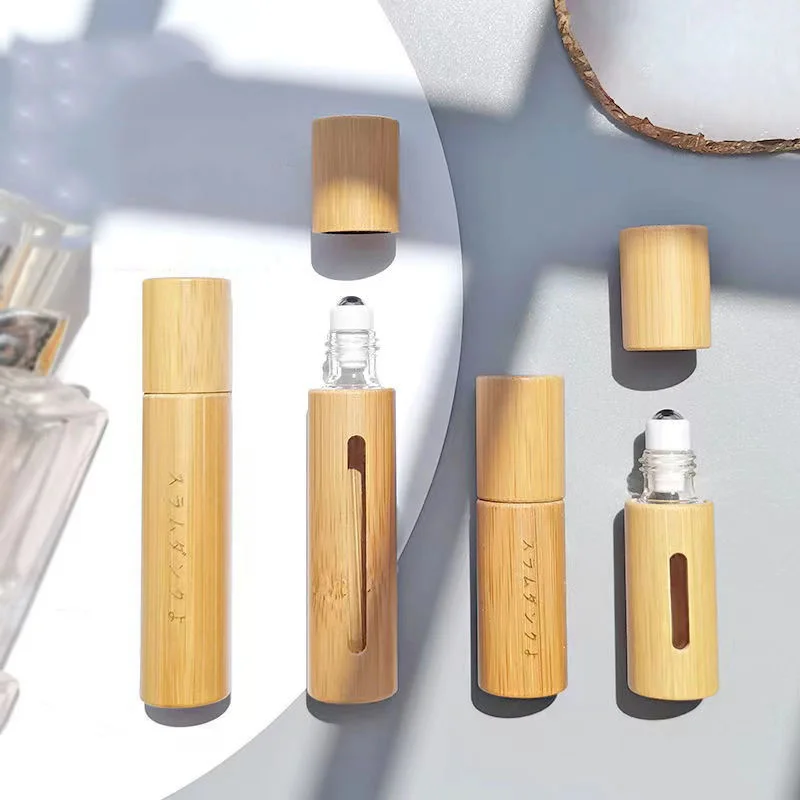 eco-friendly bamboo roll on bottles