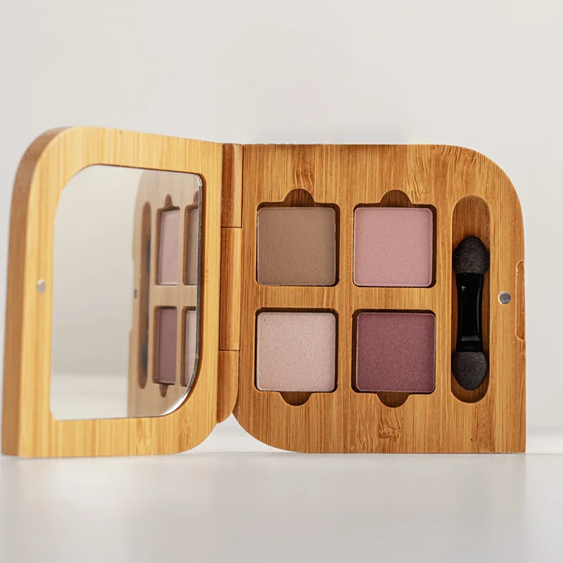 empty bamboo 4 pan eyeshadow palette