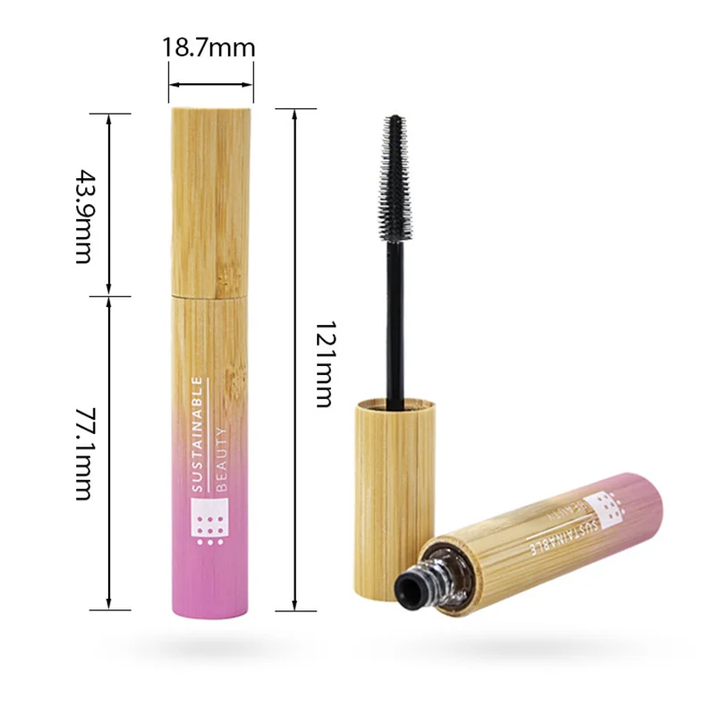 empty mascara tube with eyelash wand
