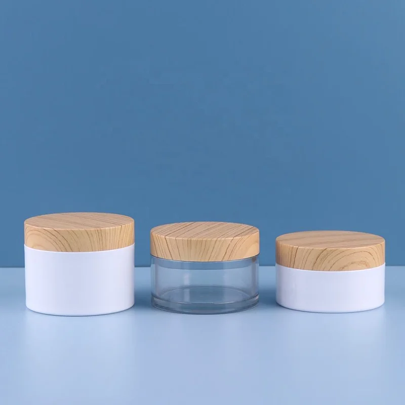 empty plastic jar cosmetic packaging