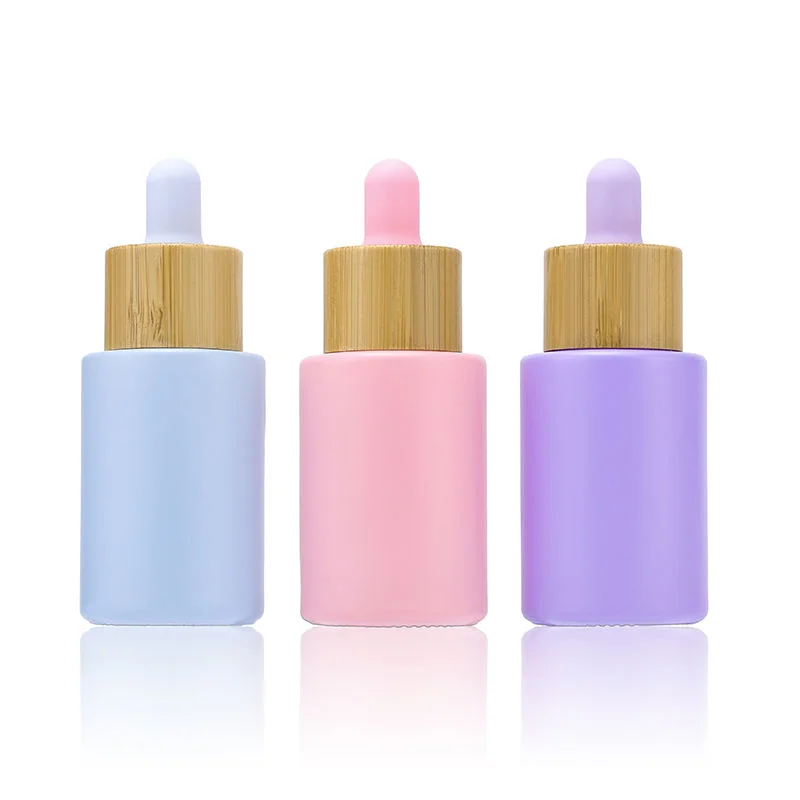essential oil glass dropper bottles with bamboo lids