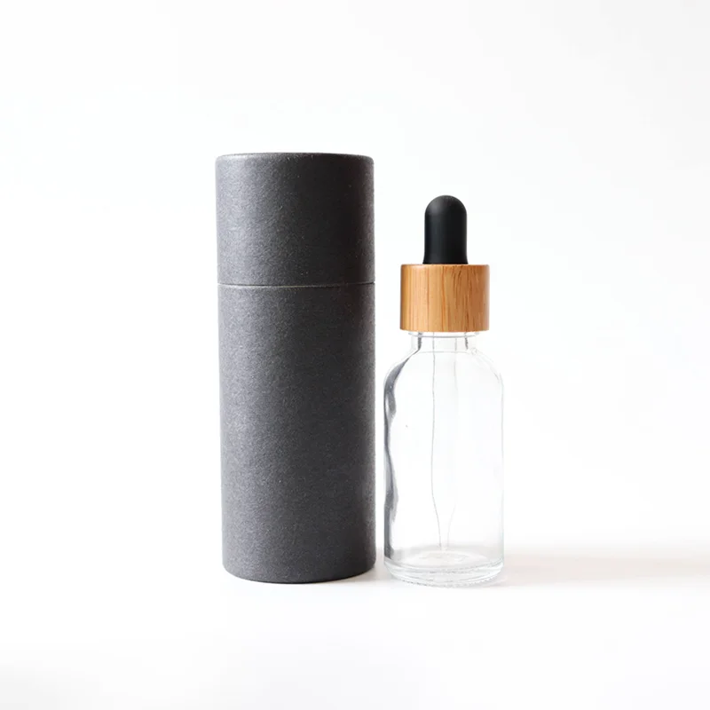 glass dropper bottle paper tube essential oil packaging