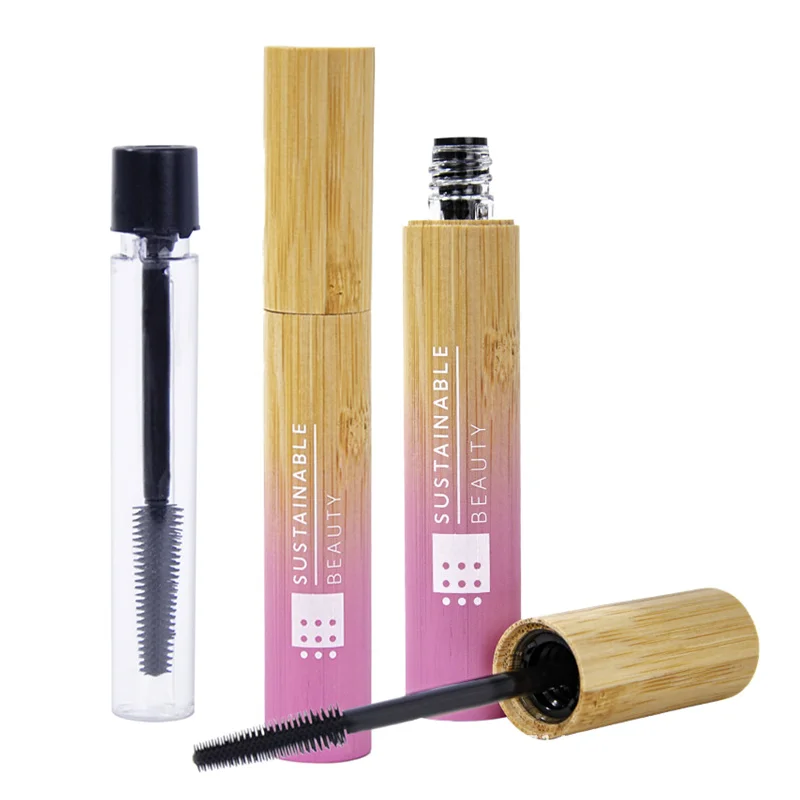 gradient pink bamboo mascara tube