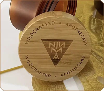 laser printing bamboo lid