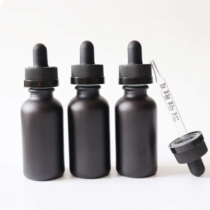 matte black bottle for essential oil