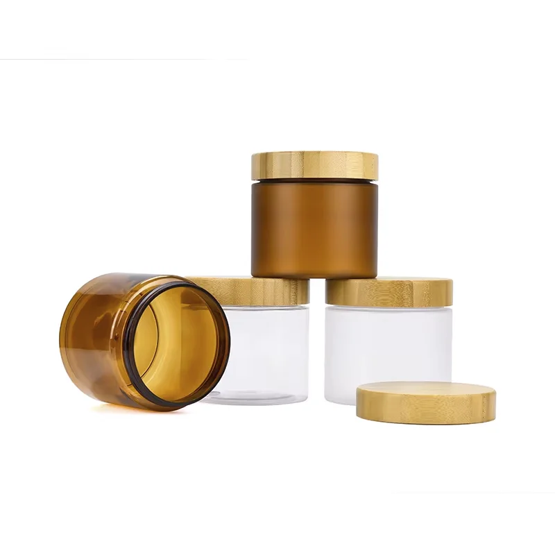 matte plastic face cream jars