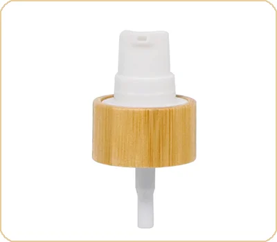 natural bamboo lotion pump dispenser