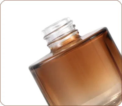 smooth thread glass dropper bottle