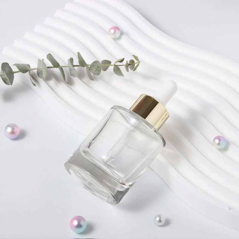 thick bottom glass essential oil bottle with dropper