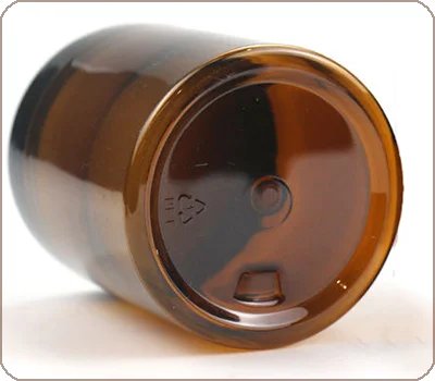 non-slip bottom amber plastic jar
