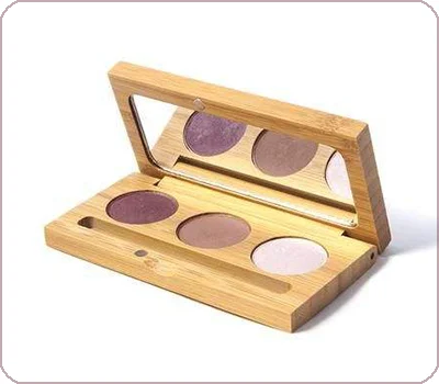 triple bamboo eyeshadow case cosmetic packaging