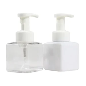 white PETG plastic foaming soap bottles