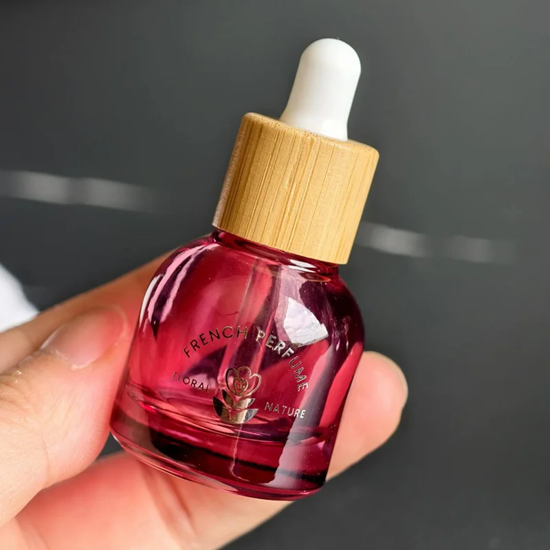 10ml glass dropper bottle with bamboo lid