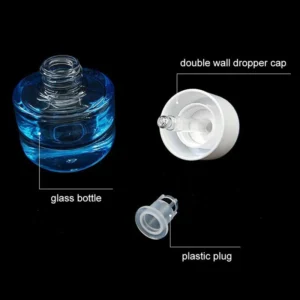 15ml blue glass dropper bottle
