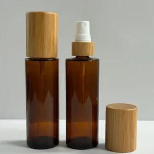 amber fine mist spray pump bottle glass