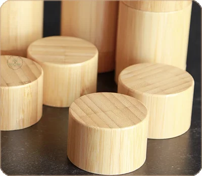 bamboo cap for deodorant tube