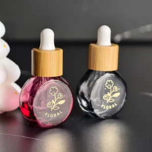 bamboo glass dropper bottle for sale