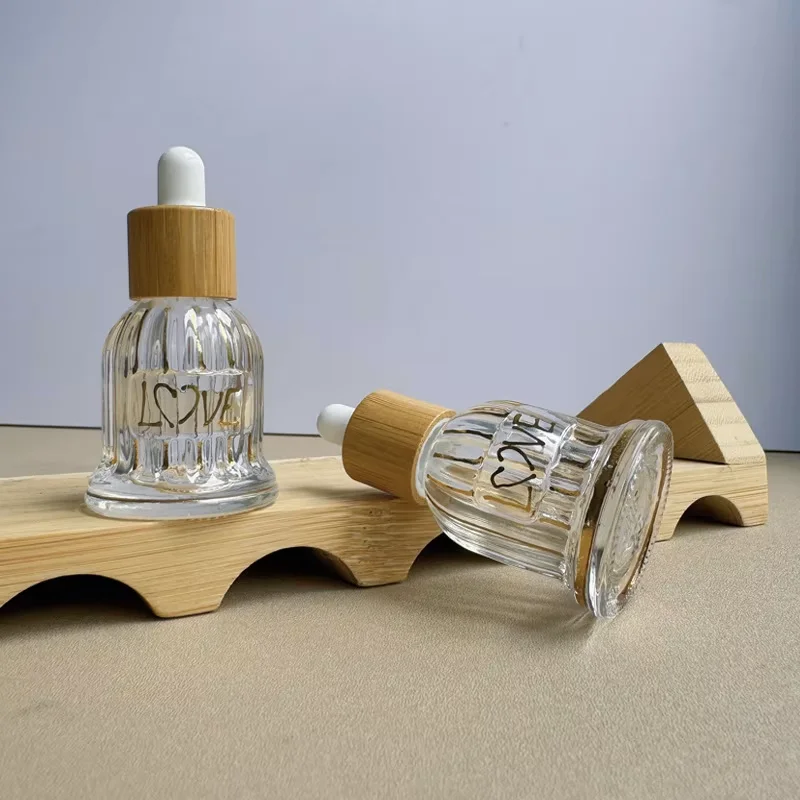 bamboo tincture bottles with dropper
