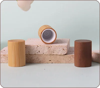 bamboo wooden cap for perfume bottle