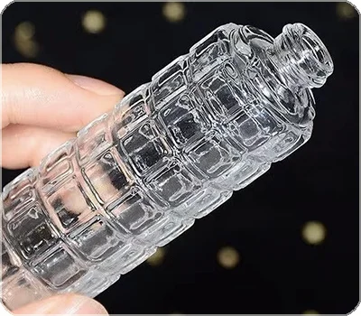 clear glass 30ml cologne bottle