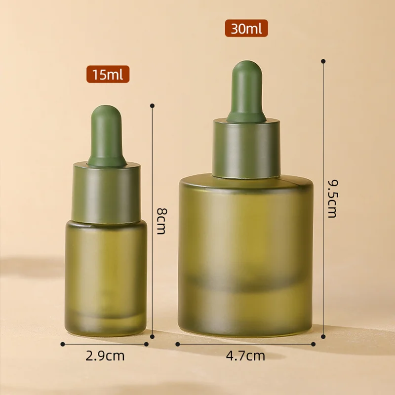cylinder glass 15ml dropper bottle