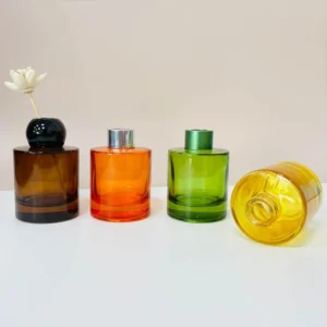 empty glass diffuser bottles