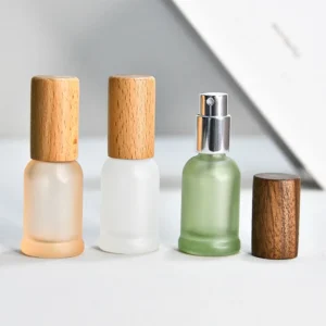 empty glass roll on perfume bottles
