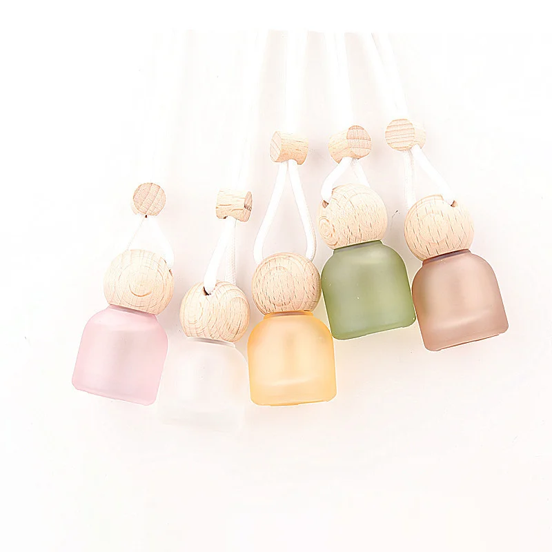 frosted glass car perfume diffuser bottle