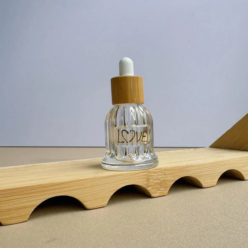 glass bamboo tincture bottles