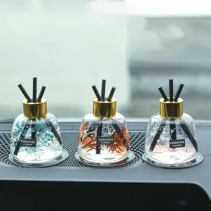 empty glass diffuser bottle for car