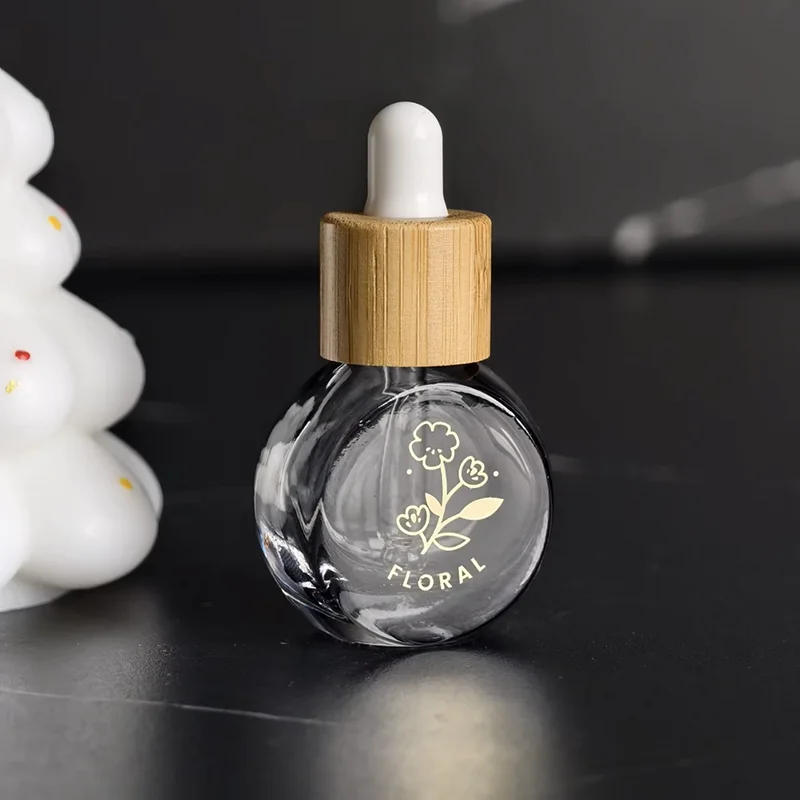 glass essential oil dropper bottle