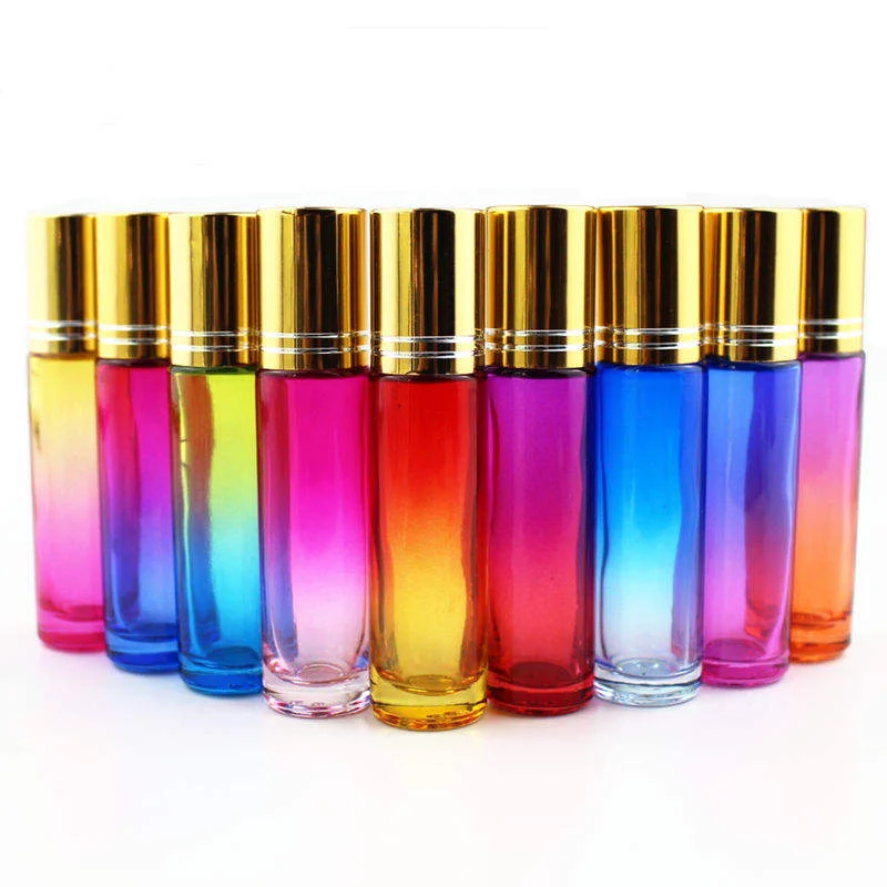 gradient color glass roll on bottles wholesale