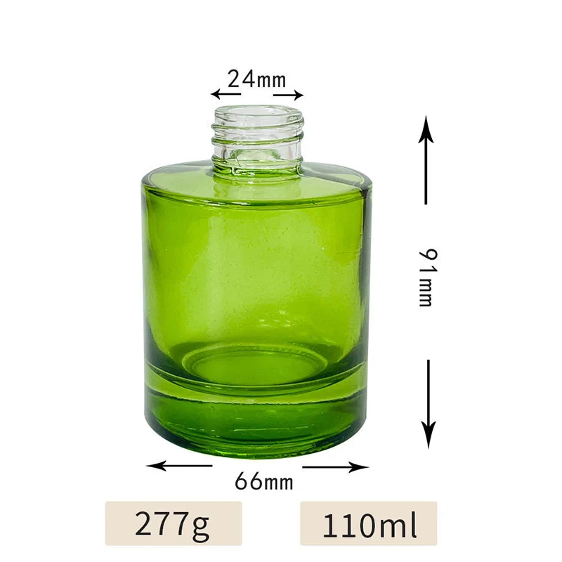 green glass diffuser bottle