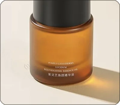 heavy base glass amber serum bottle