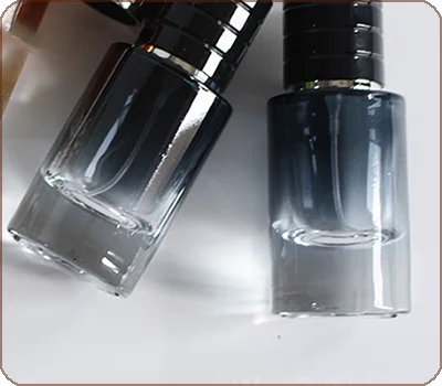 heavy base glass perfume bottle