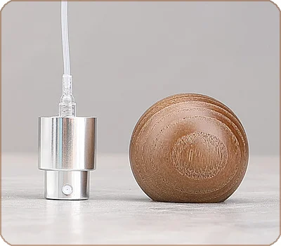 leakproof natural wood ball lid