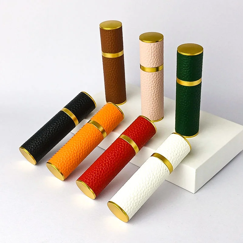 leather shell portable perfume atomiser