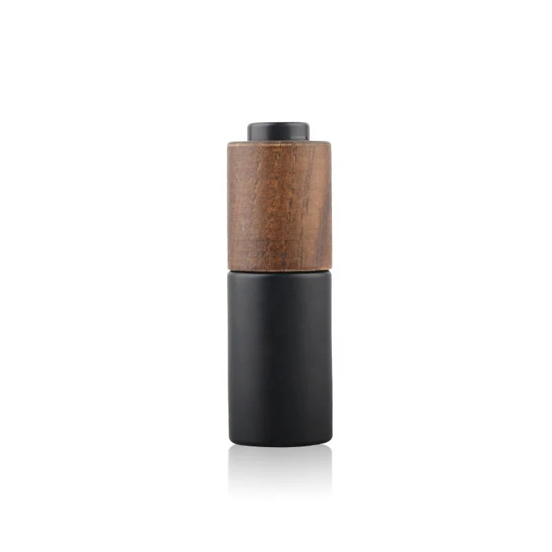 matte black glass dropper bottle